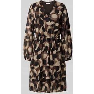 Jurk van viscosemix met V-hals, model 'Yasmin'