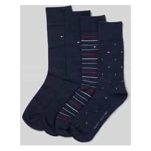 Tommy Hilfiger - Sokken - Marineblauw - 4 Paar in Giftbox