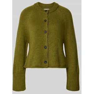 Loose fit cardigan van scheerwolmix