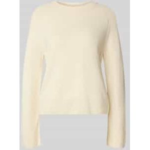 Korte wollen pullover met ronde hals