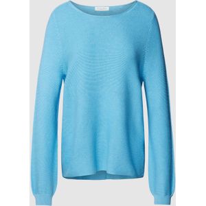 Gebreide pullover met boothals