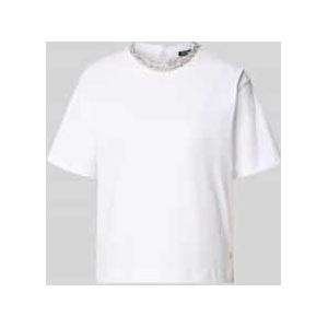 T-shirt met labeldetail, model 'Thei'