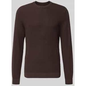 Gebreide pullover met ribboorden