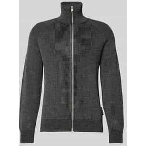 Marc O'Polo - Vest Rib Wol Mix - Grijs - Regular-fit