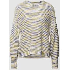 Oversized gebreide pullover met linnen, model 'Lea'