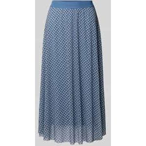 Midirok in A-lijn van mesh in een all-over look