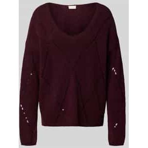 Gebreide pullover met pailletten