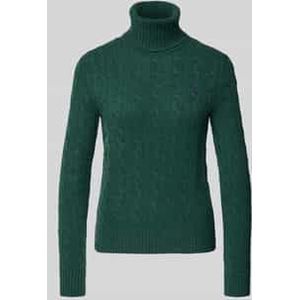 Gebreide pullover met labelstitching
