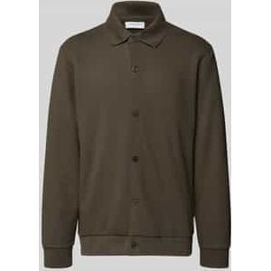 Sweatjack met kentkraag