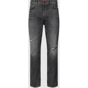 Straight leg jeans in destroyed-look, model 'HUGO 634'