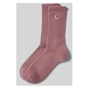 Carhartt Wip - Huissokken - Paars - Krijtwas Geborduurde Logo