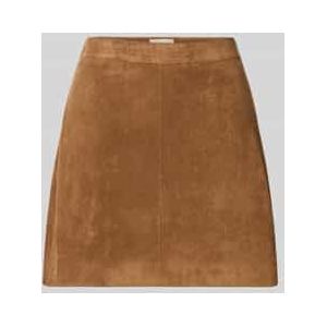 Minirok in leerlook, model 'Eike'