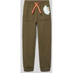 Regular fit sweatpants met klepzakken