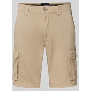 Regular fit korte broek met cargozakken