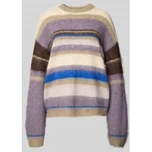 Loose fit gebreide pullover met wol