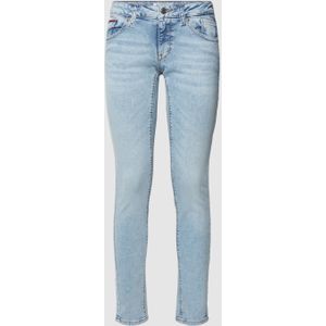 Skinny fit jeans met labelpatch, model 'SCARLETT'