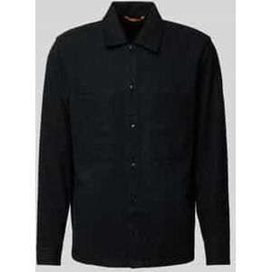 Loose fit vrijetijdsoverhemd met wol, model 'LOCKY'