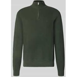 Gebreide pullover met opstaande kraag