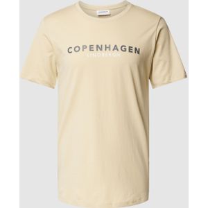 T-shirt met labelprint, model 'Copenhagen'