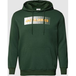 PLUS SIZE hoodie met labelprint, model 'ECORP'