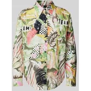 Regular fit overhemdblouse met manchetten