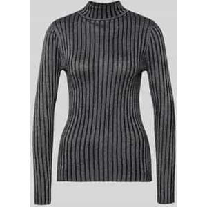 Pullover van viscosemix met opstaande kraag, model 'Violetta'