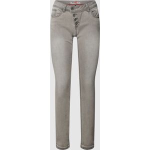 Jeans met labeldetail, model 'Malibu'
