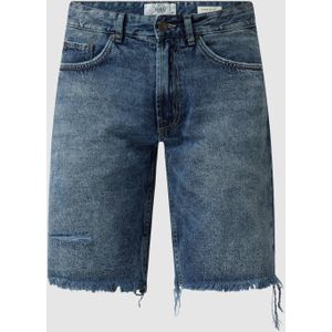 Korte regular fit jeans van katoen, model 'Osaka'