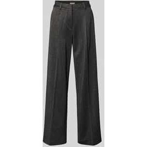 Regular fit wijde broek met katoen