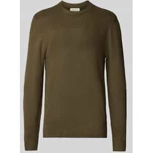 Regular fit gebreide pullover met ronde hals, model 'Heine'