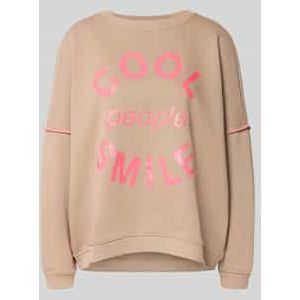 Relaxed fit sweatshirt met ronde hals