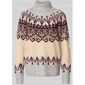 Gebreide pullover met ribboorden, model 'Merla'