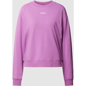 Sweatshirt met labelprint, model 'SHUFFLE'