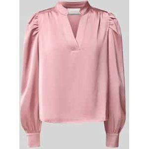 Regular fit blouse met tuniekkraag, model 'Rosslyn'