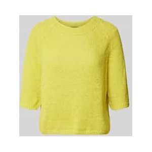 Gebreide pullover met 3/4-mouwen