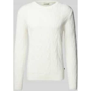 Gebreide pullover met ronde hals