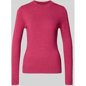 Gebreide pullover van viscosemix met ronde hals