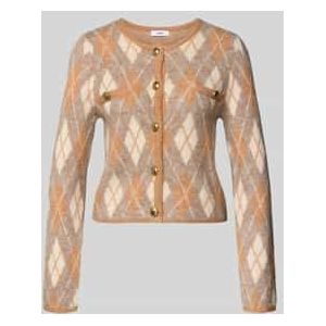 Gebreid jack met ronde hals, model 'GUILAIN'