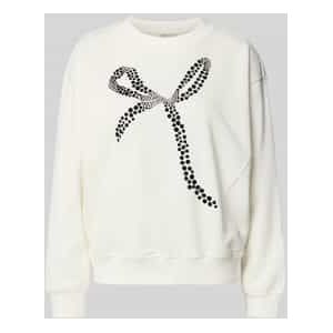 Regular fit sweatshirt van katoenmix