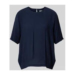 Blouse - Effen - Blouseshirt - Normale Pasvorm - Halve Mouw