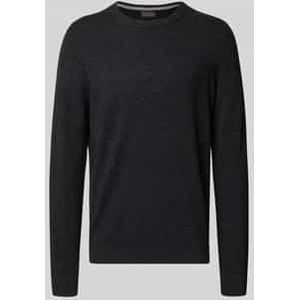 Regular fit kasjmier pullover met ronde hals