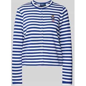 Cardigan met motiefstitching