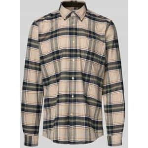 Slim fit flanellen overhemd van puur katoen, model 'BETSOM'