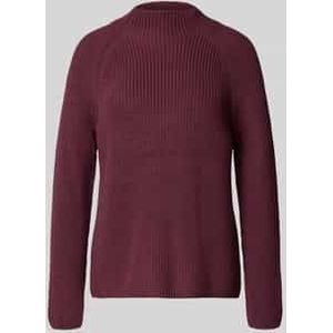 Gebreide pullover met opstaande kraag