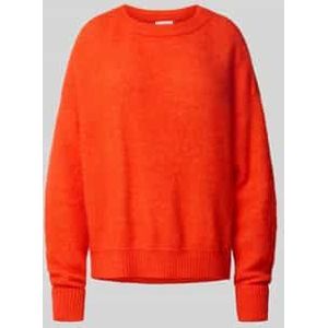 Oversized gebreide pullover met ribboorden, model 'VITOW'