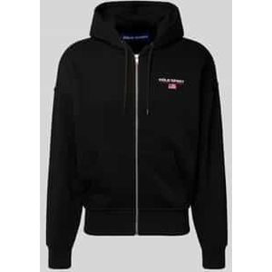 Sweatjack met labelstitching