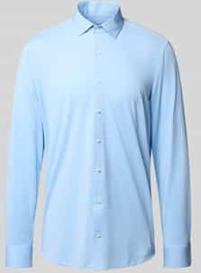 OLYMP - Level Five 24/Seven - Overhemd - Bleu - Body Fit - Modern Kent