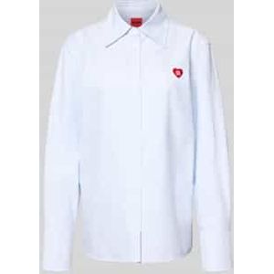 Oversized overhemdblouse van puur katoen, model 'ERSELIA'