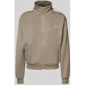 Sweatjack met labelprint, model 'YARROW'