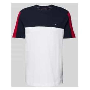 Tommy Hilfiger - GLOBAL STRIPE COLOURBLOCK TEE - T-shirt - Desert sky